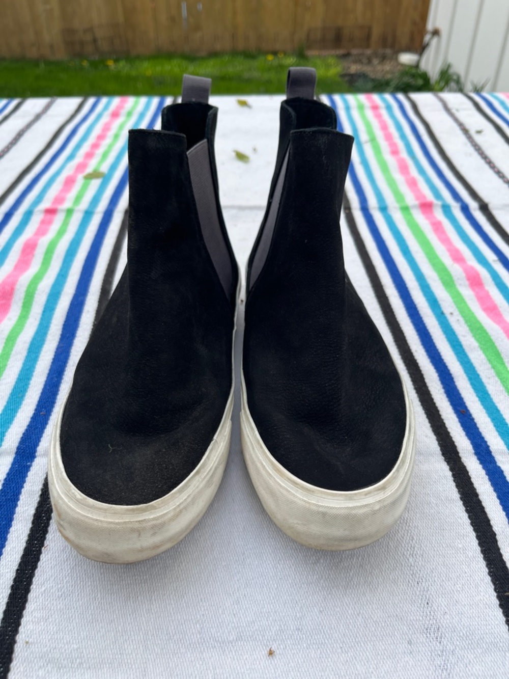 SeaVees Chelsea Leather Black Slip-On Ankle Sneaker